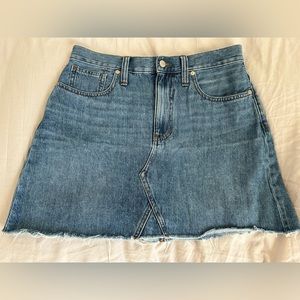 Madewell Rigid Denim A-line Skirt